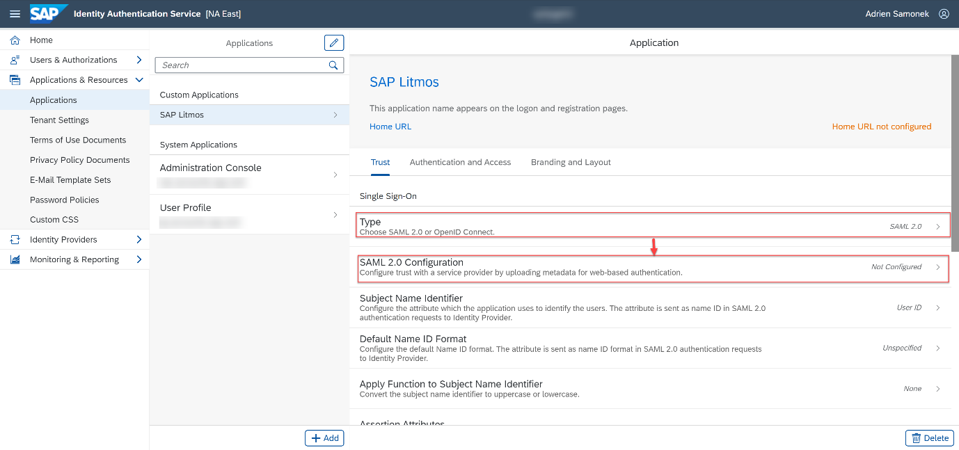 SAP Identity Authentication Service IAS SAML Integration With Litmos ...