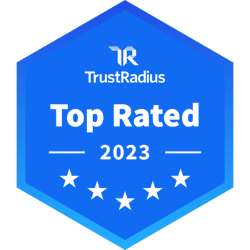 top-rated corporate LMS award from TrustRadius