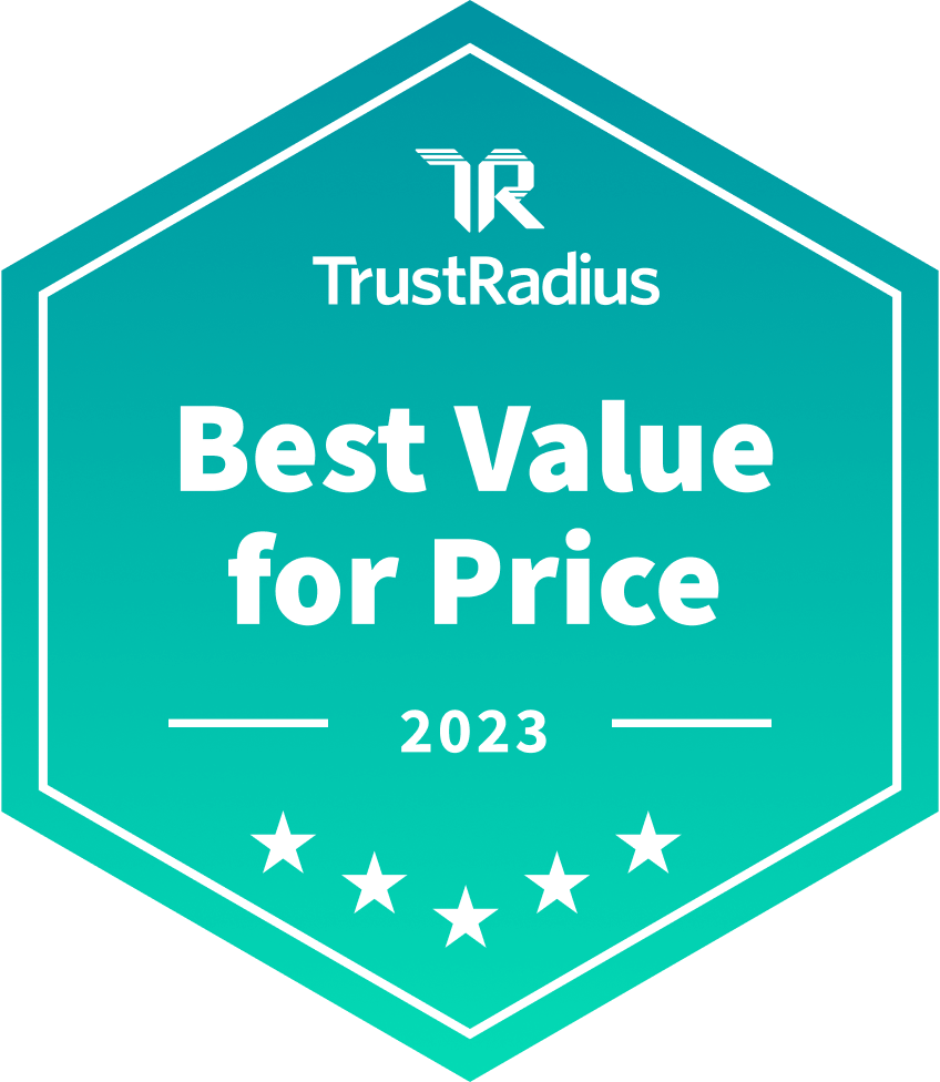 Best value award from TrustRadius 2023