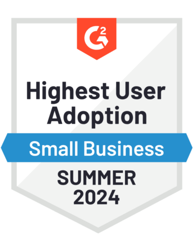 G2 Highest User Adoption Award Summer 2024